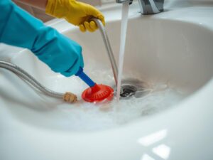 Desentupimento na Santa Cecília